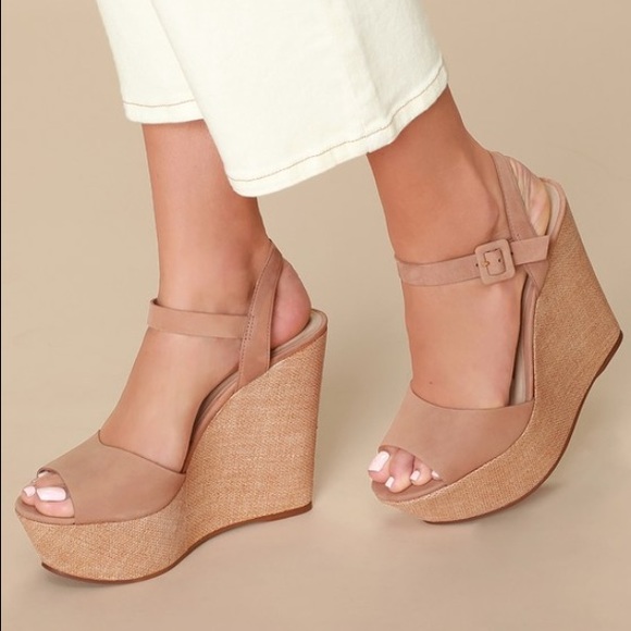 Steve Madden Shoes - STEVE MADDEN Citrus Camel Wedge EUC worn 1x 8.5